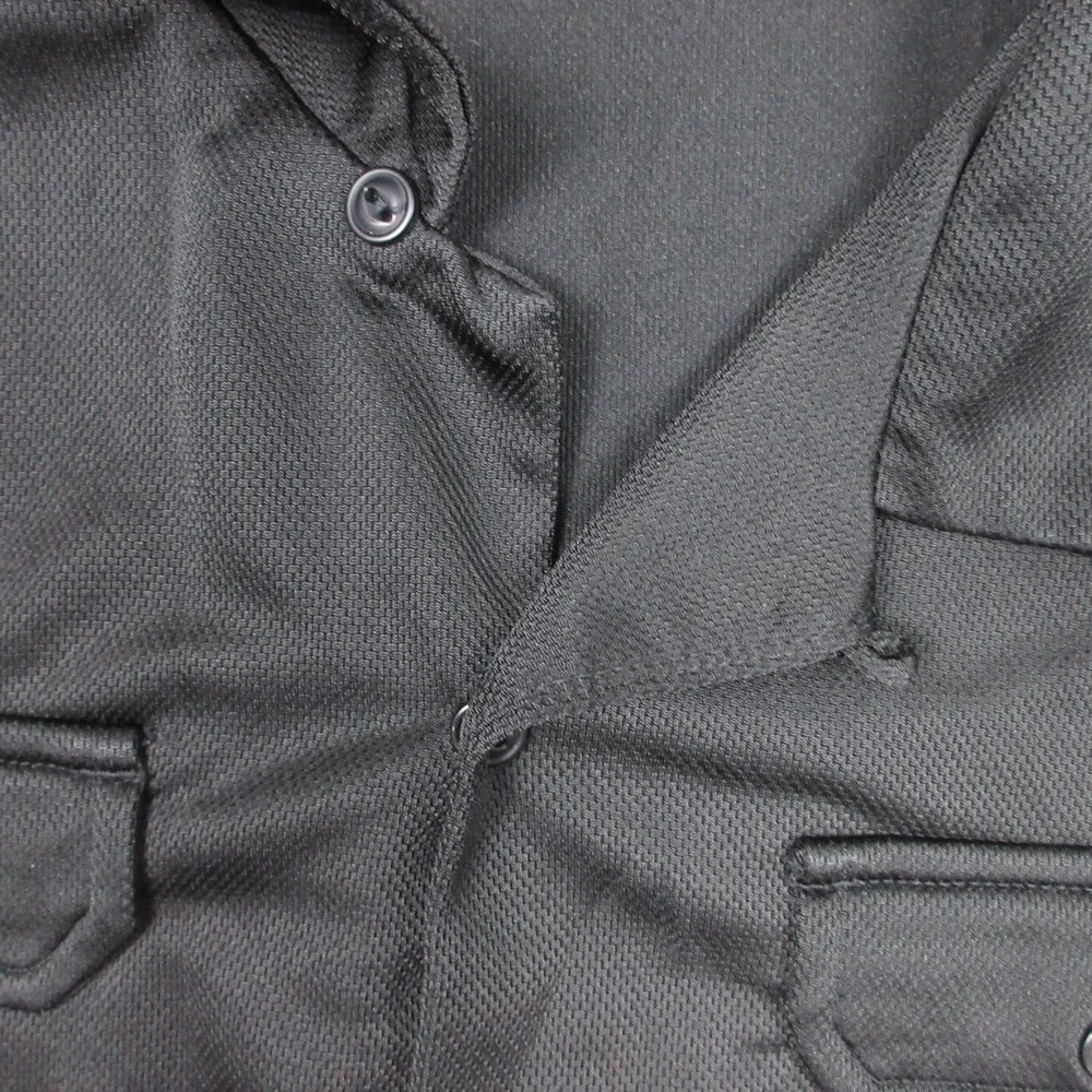 Nike ACG Shirt Mens Large Black Camp Loop Collar Two Pocket Outdoor Button Up